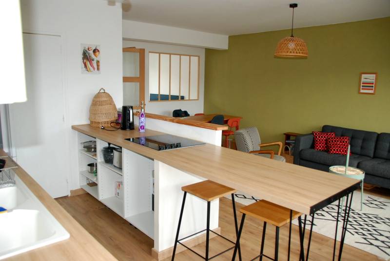 A vendre appartement de 60m² avec 2 chambres, dans une résidence proche des commerces