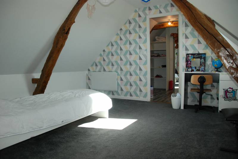 A acheter maison familiale en briques et silex avec jardins proche FECAMP