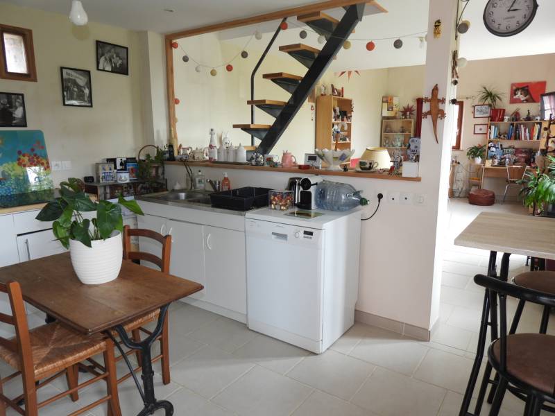 Achat longère en briques et silex à la campagne proche de VALMONT et FECAMP