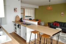 A vendre appartement de 60m² avec 2 chambres, dans une résidence proche des commerces